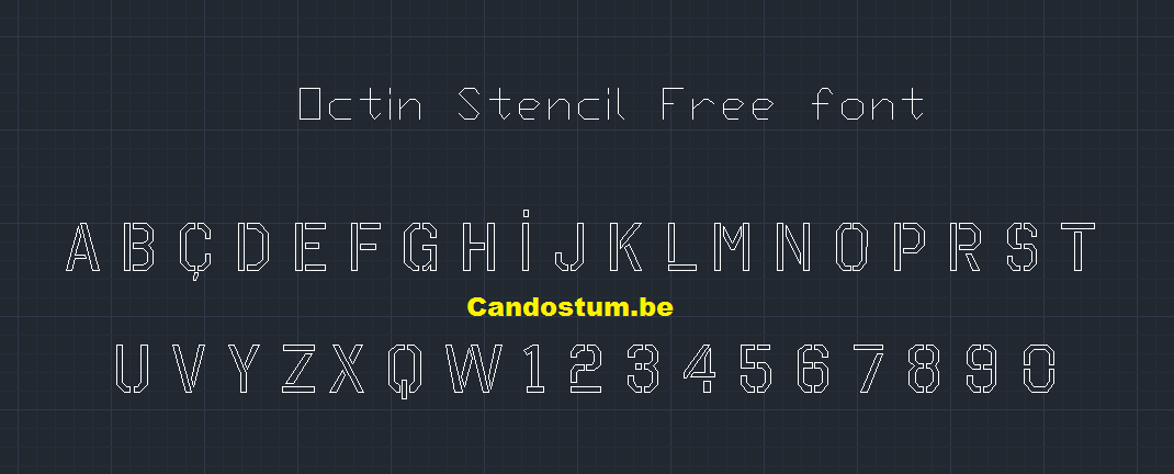 Font Octin Stencil