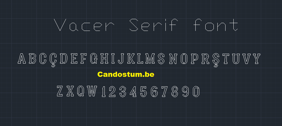 Font Vacer Serif